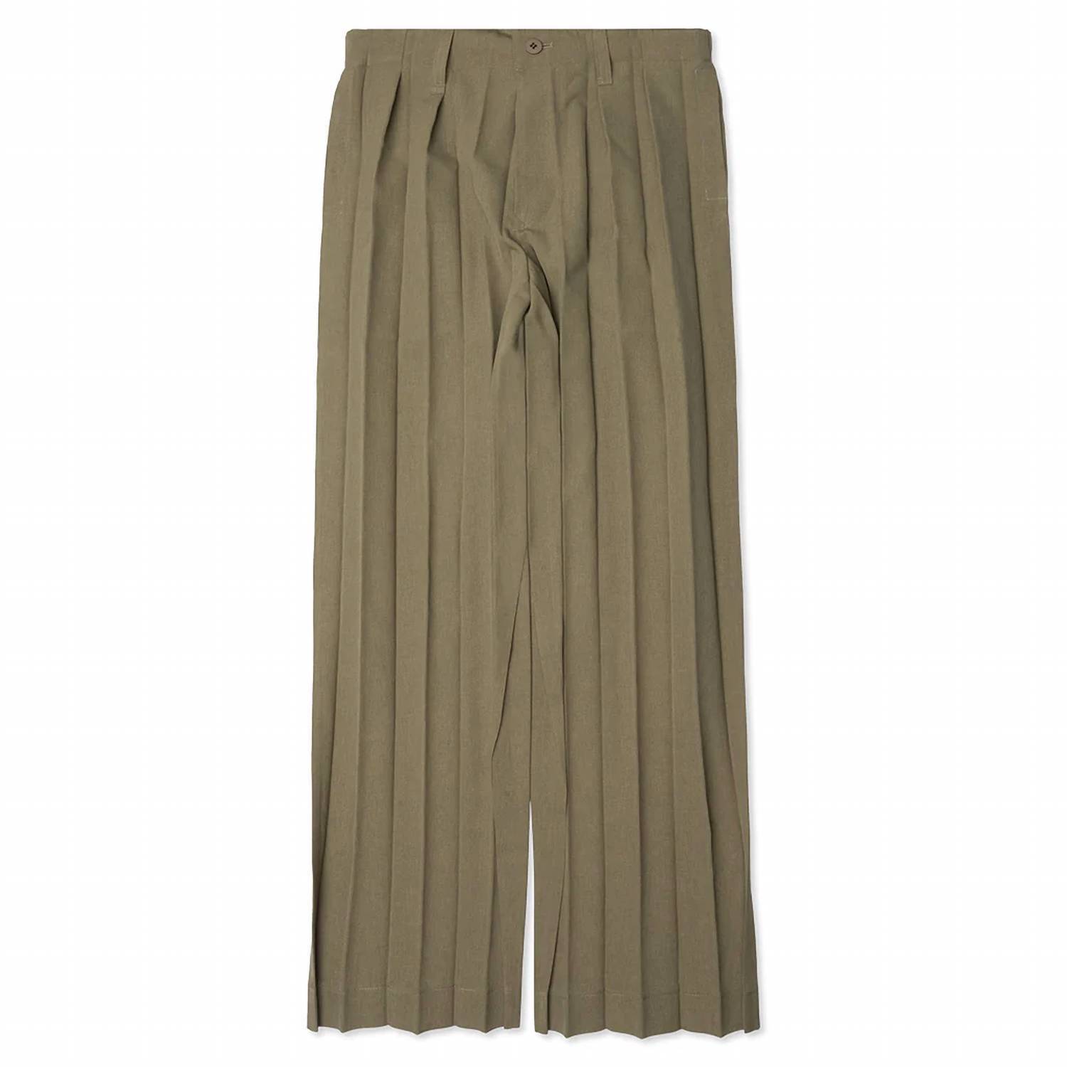 New Issey Miyake Men's Edge Ensemble Trouser In Khaki